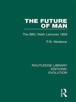 cover image of The Future of Man